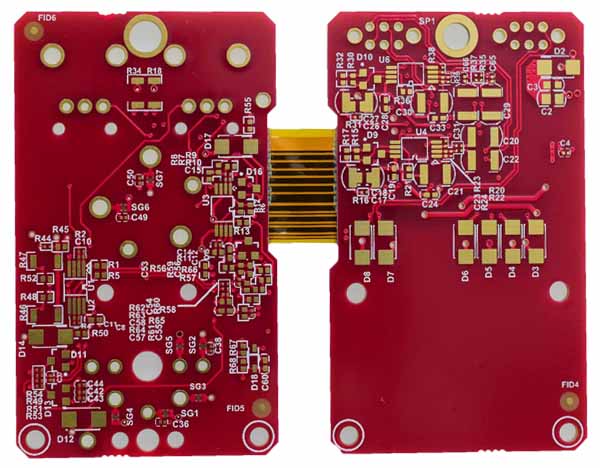 10-lagige Blindverlegung über starrflexible Leiterplatte 10 Layer Buried Blind Via Rigid-flex PCB
