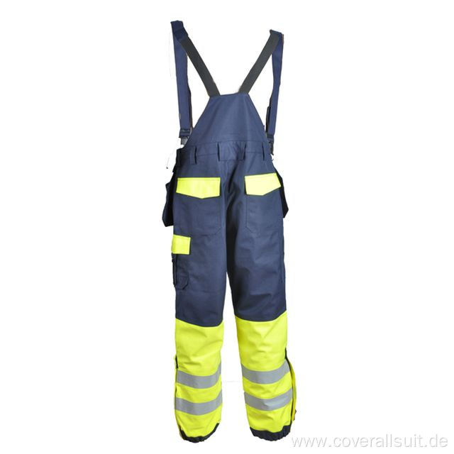 Cotton/Nylon safety overall with reflective tape