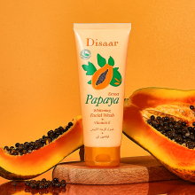 Oem Natural Papaya Face Wash with Vitamin E for Damaged Skin Repair and Moisturizing