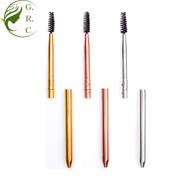 Reusable Metal Eyebrow Spoolie Mascara Brush