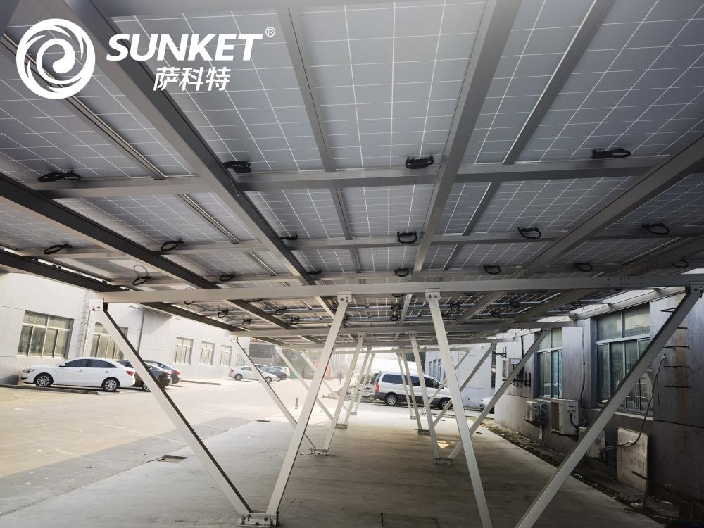 solar carport panels and mounting bracket system