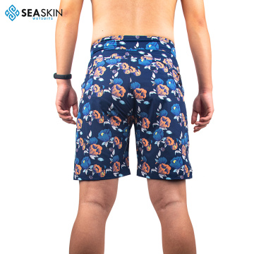 Zeegeacht zomer aangepaste print shorts mannen zwemmen shorts