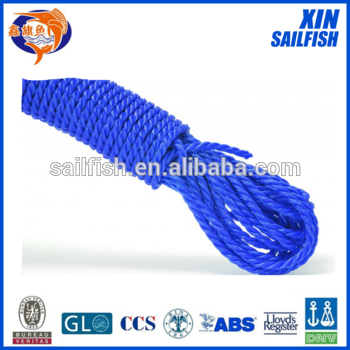 string rope blue color polyester rope polypropylene polyester mixed rope