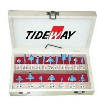 Custom Red, White, Black, Cherry Painted 18 Set Woodworking T.c.t Router Bit Sets