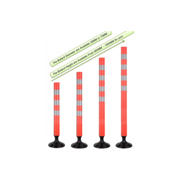 Reflective Flexible Traffic Safety Warning Barrier Post