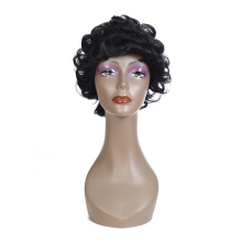 Pixie Cut Machine Made Wigs Short Human Hair Wigs for Black Women Short Straight Black Ladies Wigs 1B Color