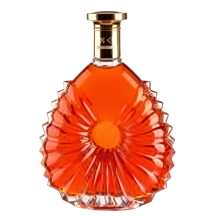 Empty clear Brandy XO Wine Bottle