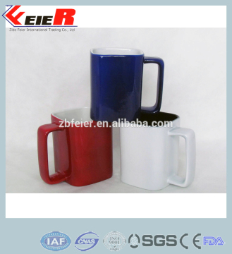 square glazed mug