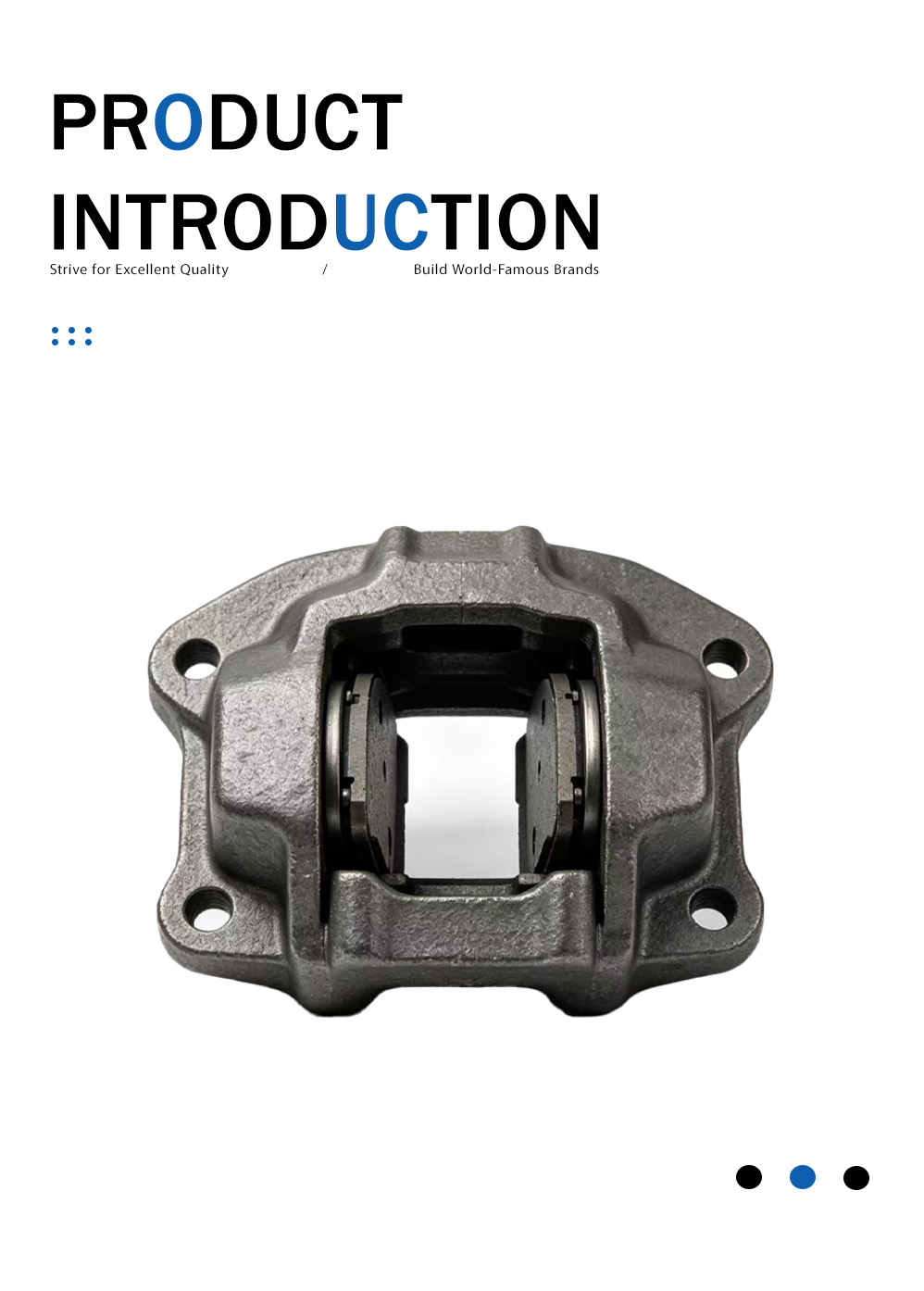 Литье суппорта автомобильного дискового тормоза Automotive Disc Brake Caliper Casting