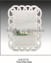 Reproduction French White Decoration Antique Beveled Wall Mirrors