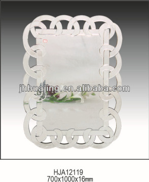 Reproduction French White Decoration Antique Beveled Wall Mirrors