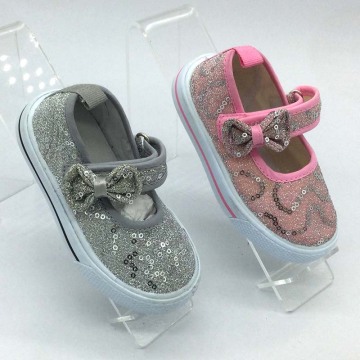 wholesales kid girl butterfly canvas shoes