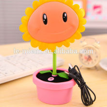 2014 New Light Flower Shape USB / AC LED Desktop Light