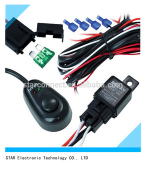 Manufacturer Switch Auto Electric HID LED Light Relay Wiring Harness