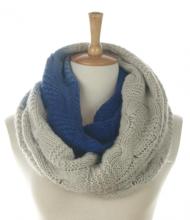 Newest Dyeing Colour Knitted Infinity Scarf for Lady