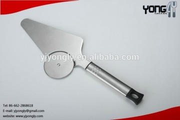Multipurpose Pizza Utensil 2 in 1, pizza cutter&pizza server