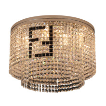 Modern LED Round Crystal Chandelier Compatible with Fendi