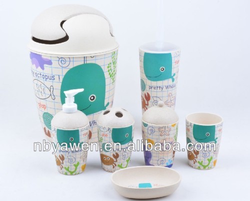 Bamboo Fiber Powder Bathroom Accessories