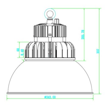 LEDER Dali Dimmbares UFO LED High Bay Licht