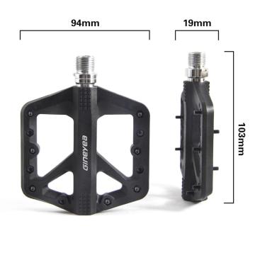 Bike Pedal Plastic Non-Slip Bicycle Platform Flat Pedals Nylon Pedals for MTB Bike