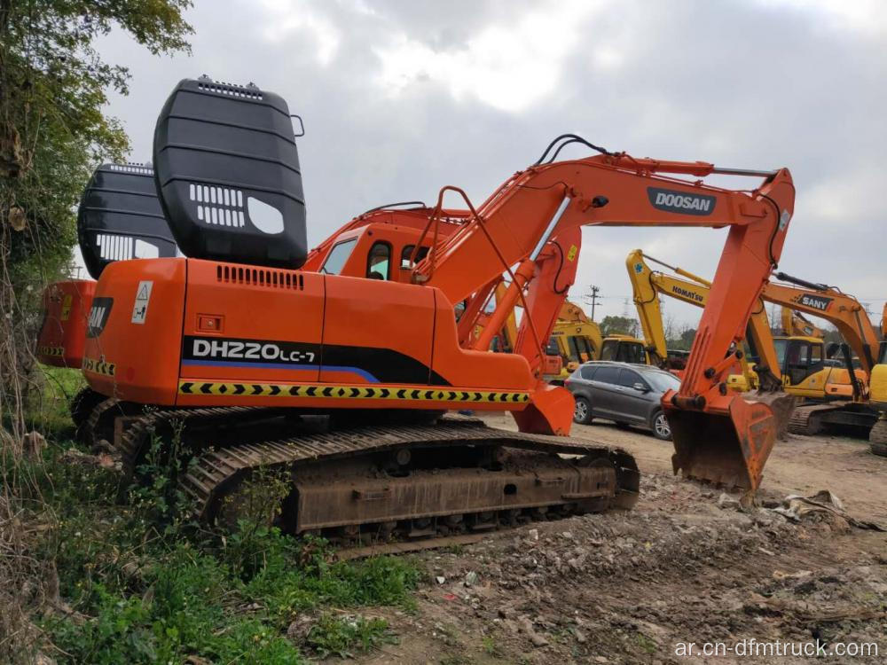 تستخدم كوريا صنع Doosan DH220 حفارة