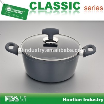 Aluminum grey ceramic coated forged casserole