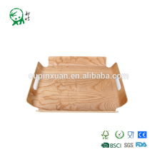 Wood Food Serving Tray with Double Handles
