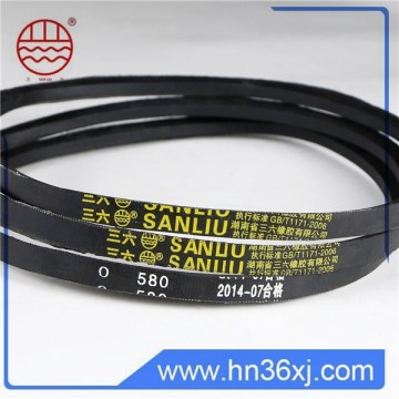 CHina v-belt factory Sanliu manufacturing rubber belt classical wrapped v belt type B