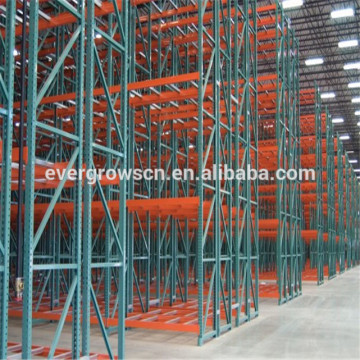 Double deep pallet vertical racking systems for warehouse
