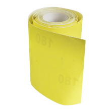 yellow sand paper roll white fused alumina aluminium oxide abrasive paper roll woodwork sanding roll