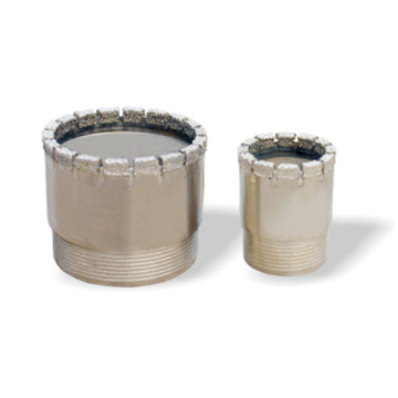 Impregnated core diamond drill bits