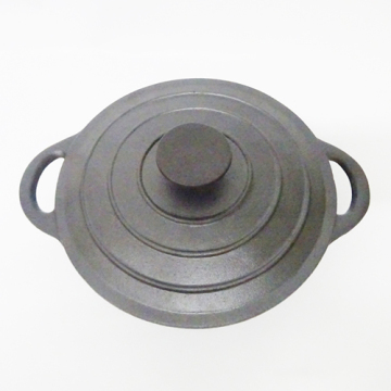 Matt Black Enameled Cast Iron Casserole saucepan