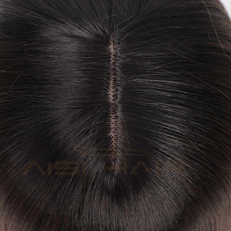 Aisi Hair Cheap Wholesale Vendor Long Straight Natural Wave Ombre Brown Wig With Bangs For Black Women Synthetic Hair Wigs