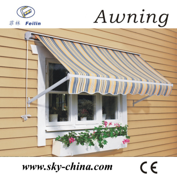 Retractable awning automatic roof awning