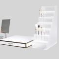 Apex White Acrylic Cosmetic Display Stand With Mirror