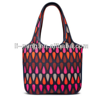 Top quality fashion cheap neoprene tote lunch bag with handle