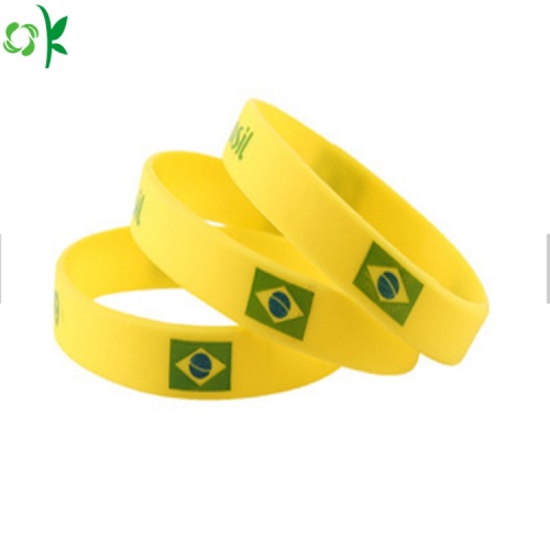 Tùy chỉnh Silicone Bracelet chất lượng cao dây đeo cổ tay màu đen