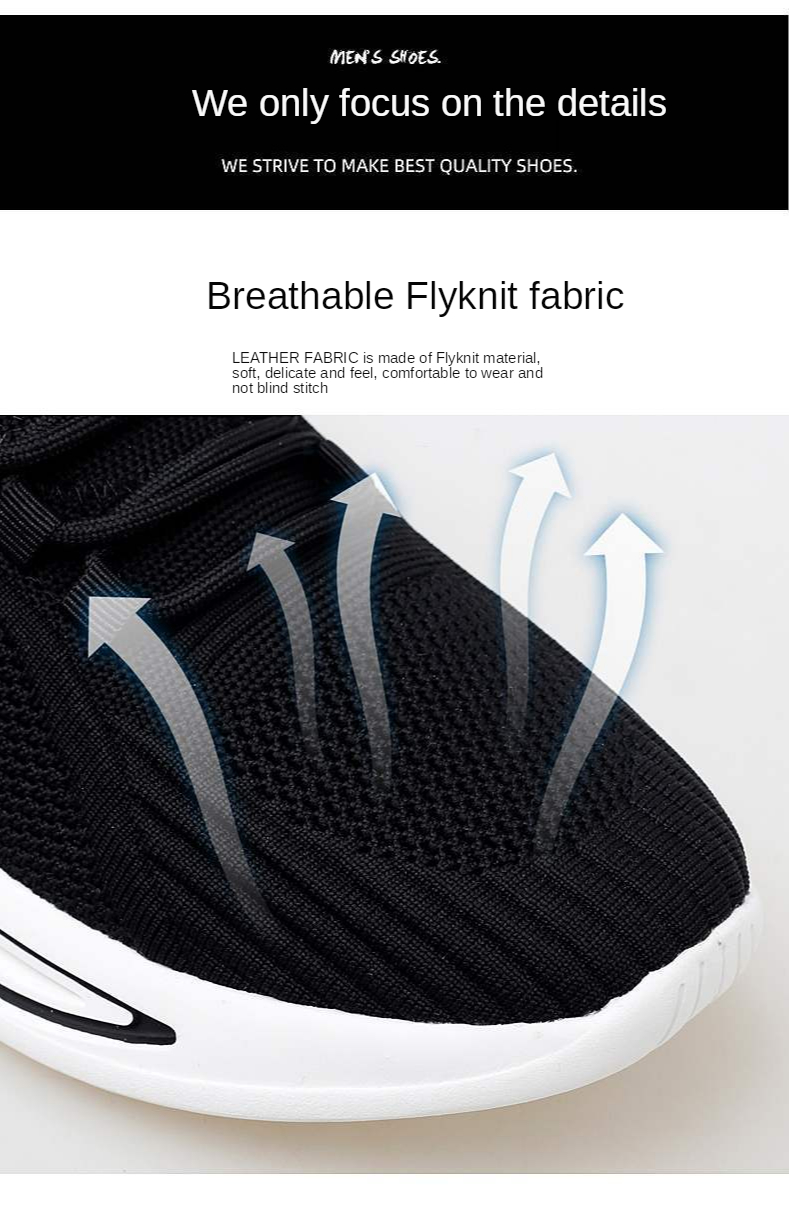 2021 Spring Men Shoes Korean Fashion Woven Breathable Sports Shoes Wholesale Low Top Lace Casual Shoes