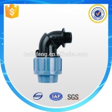PP Compression Irrigation Pipe Male Elbow