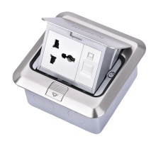 Best Selling Stainless Steel Pop-Up Floor-Mounted Electrical Outlets & USB Ports: Ideal for Modern Interior Design
