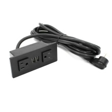 Desktop Flush Socket With Dual USB