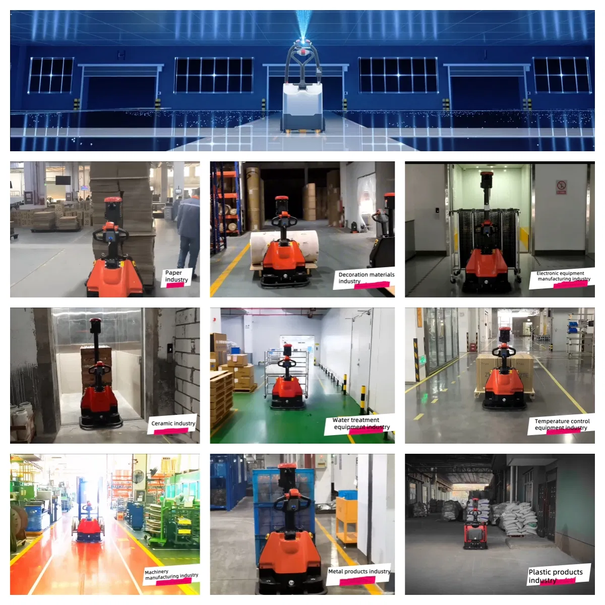 Laser Agv Warehouse Lifting Robot Material Handling Forklift Autonomous Mobile Stacking Robot