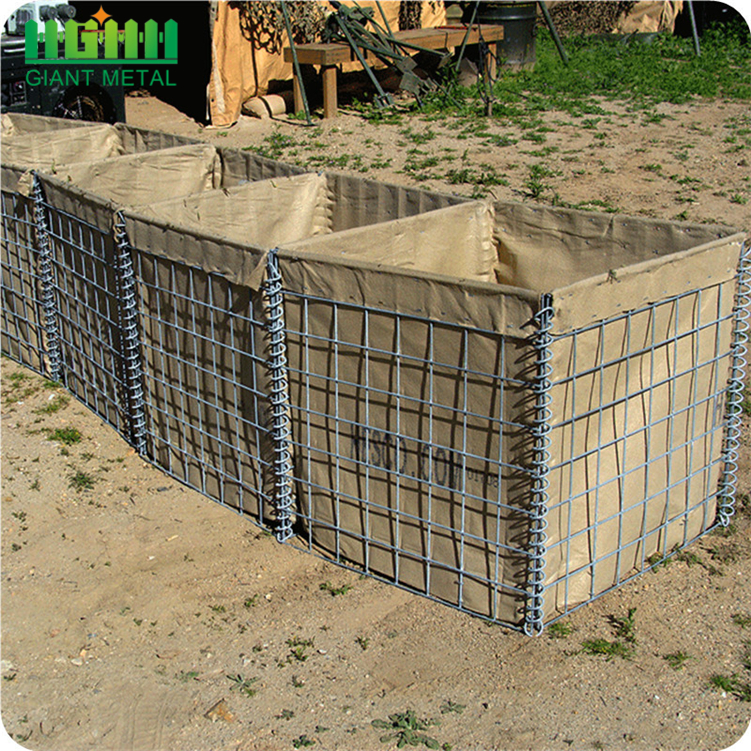 Heavy Galvanizing MIL Standard Hesco Defensive Barrier