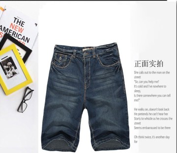 new pure cotton men's short pants jeans pants