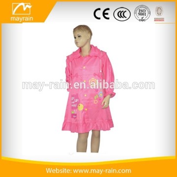 Girls Pink Outdoor Rain Jacket