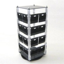 Revolving acrylic earring display stand