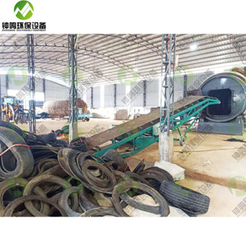 Working of Portable Pyrolysis Plant China