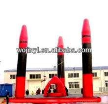 Inflatable three pillars bungee/bungee jumping inflatable trampoline