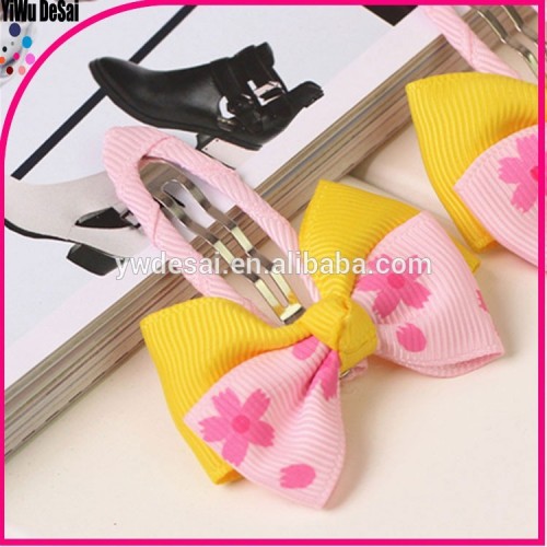 2015 children fashion BB clip B - 032 children printed cloth clip hair accessories