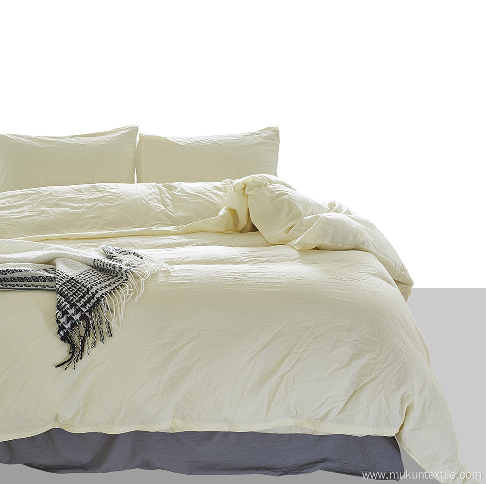 Dyeing washed cotton duvet cover set bedding